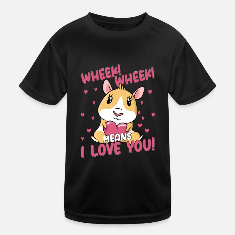 Ouf ! Ouf ! C’est dire que je t’aime ! Rongeur Cochon d’Inde T-shirt sport Enfant
