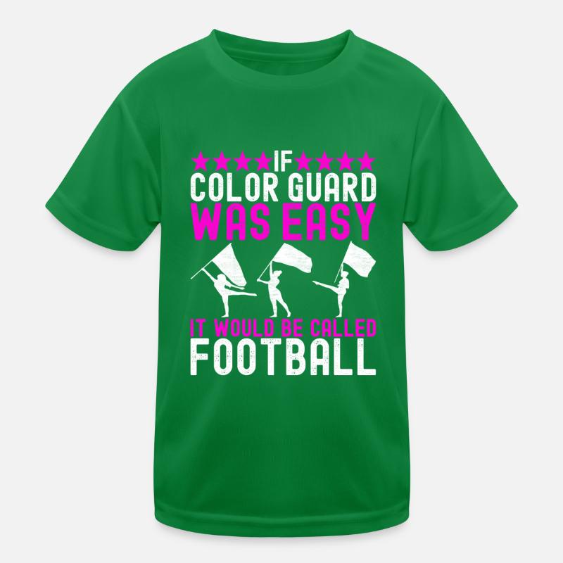 Drapeau agitant la fanfare garde de couleur T-shirt sport Enfant