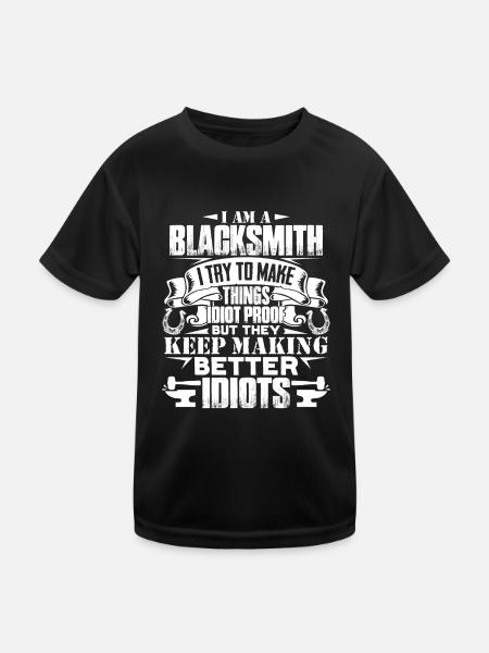 Blacksmith I'm A Blacksmith - Kids Functional T-Shirt - black
