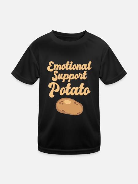 Emotional Support Supportive Extrovert Kindness - Kids Functional T-Shirt - black - Front