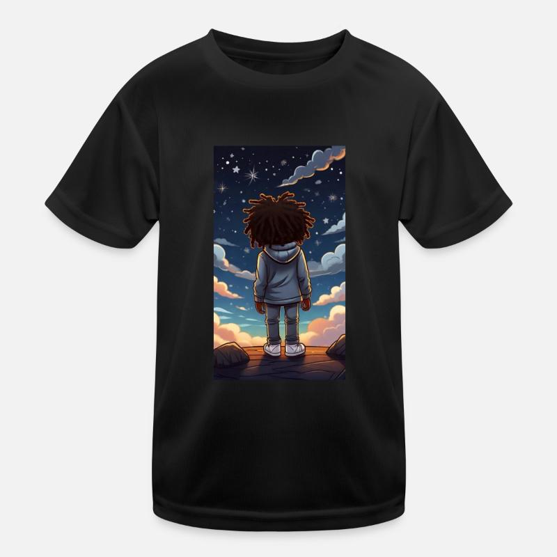 Idée cadeau Ciel nocturne Noël Bethléem T-shirt sport Enfant