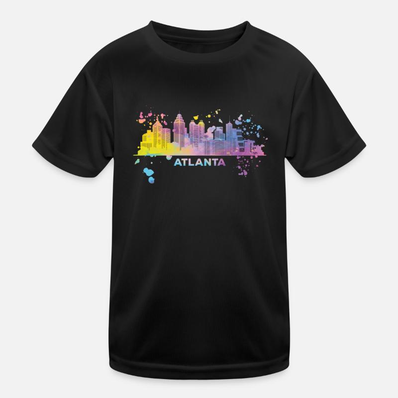 Atlantans Skyline Atlanta Kids Functional T-Shirt