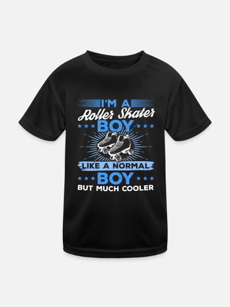Roller Skates Roller Skating Boy - I'm A Roller Sk - Kids Functional T-Shirt - black - Front