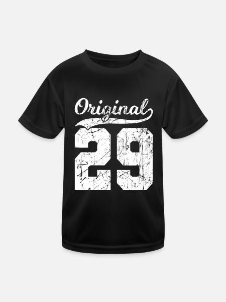 29 Original 95 Jahren Mann Frau Geburtstag - Kinder Funktions-T-Shirt - Schwarz - Vorne