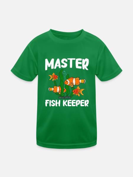 Aquaristics, Fish farming, Aquarists - Kids Functional T-Shirt - kelly green - Front