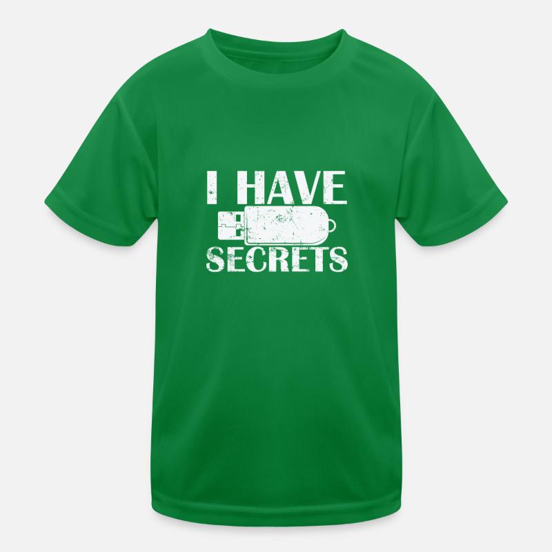 I have Secrets USB Stick Retro Storage Module Kids Functional T-Shirt