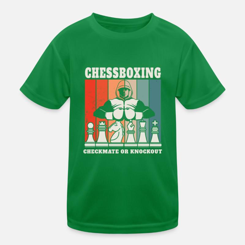 Chess Boxing - Checkmate or Knockout Chess Boxing Kids Functional T-Shirt