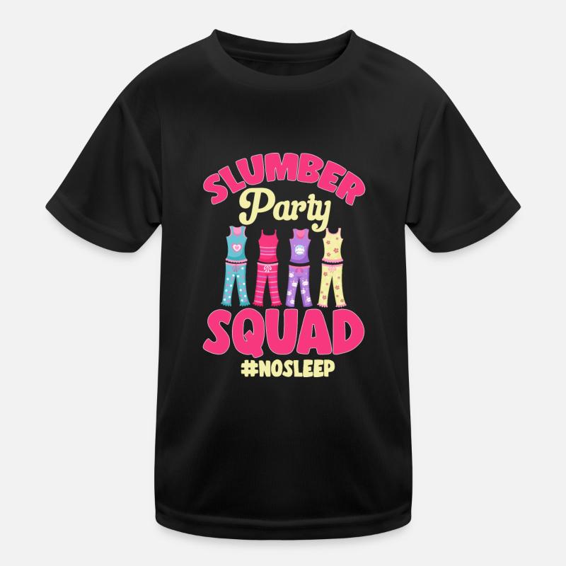 Übernachtungsparty Pyjama Pyjamaparty Kinder Funktions-T-Shirt