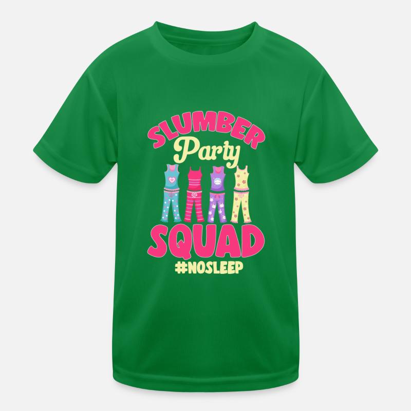 Übernachtungsparty Pyjama Pyjamaparty Kinder Funktions-T-Shirt