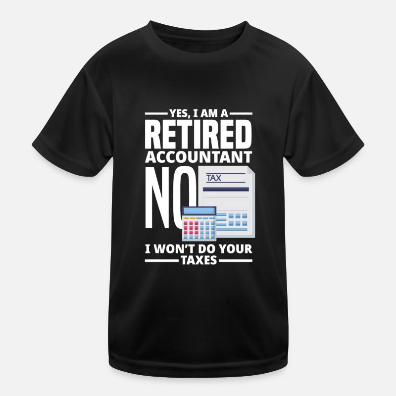 Drôle de cadeau comptable de conseiller fiscal T-shirt sport Enfant
