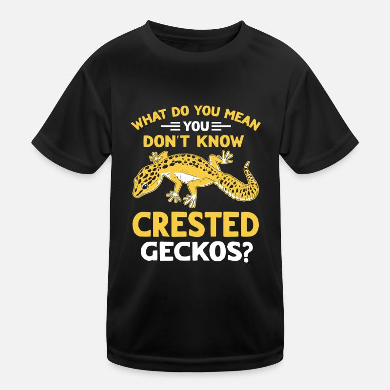 Gecko couronné Gecko à crête Gecko à deux doigts T-shirt sport Enfant