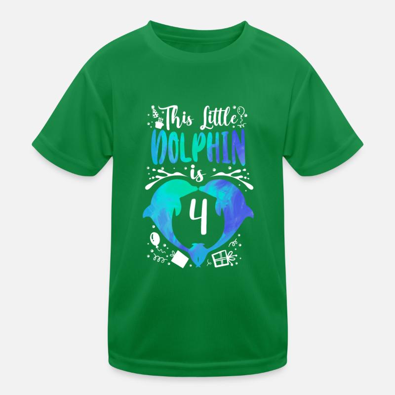 Dauphin 4e anniversaire ce petit T-shirt sport Enfant