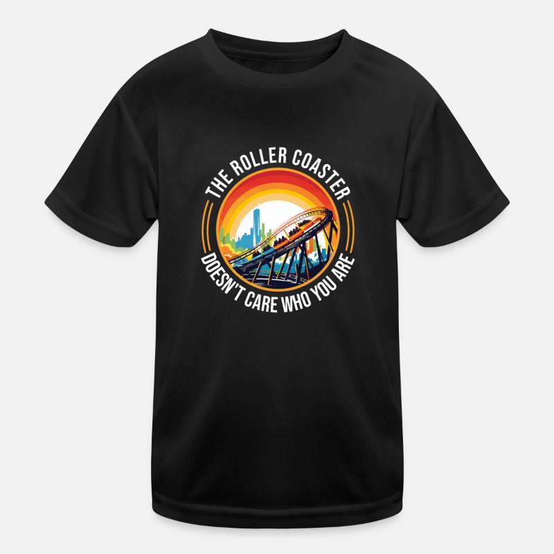 Freizeitpark Jahrmarkt Rummelplatz Kirmes Kinder Funktions-T-Shirt