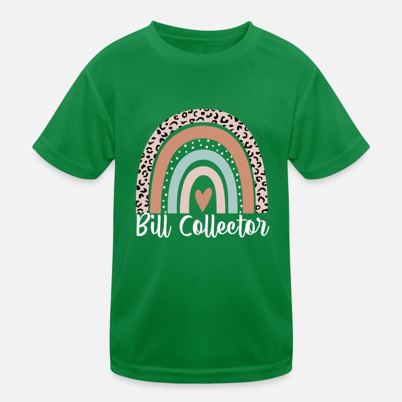 Bill Collector Arc-en-ciel Léopard Funny Bill T-shirt sport Enfant