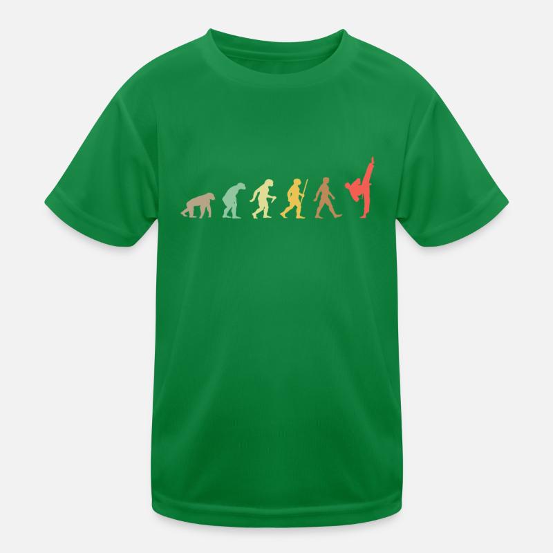 Vintage Karate Retro Martial Arts Evolution T-shirt sport Enfant