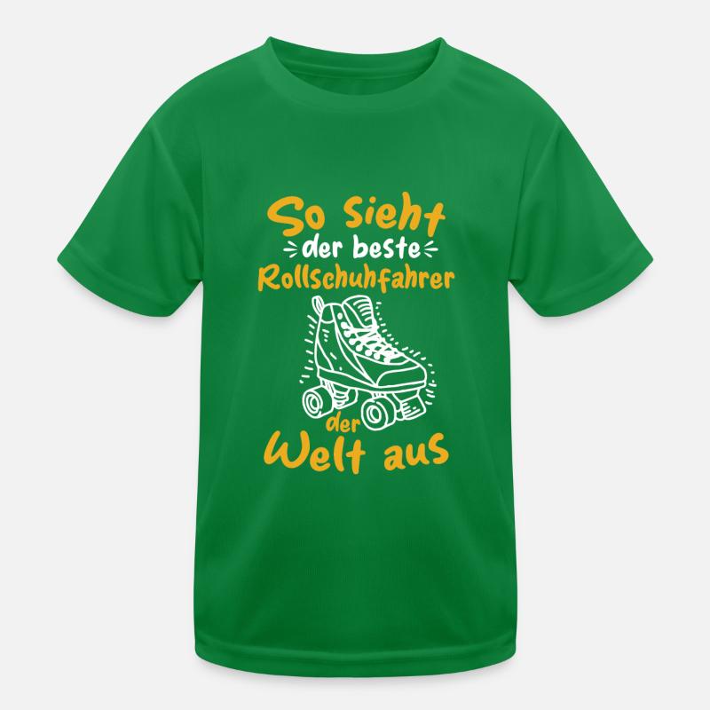 Rollschuhfahrer Rollschuh Rollschuhläufer Kinder Funktions-T-Shirt