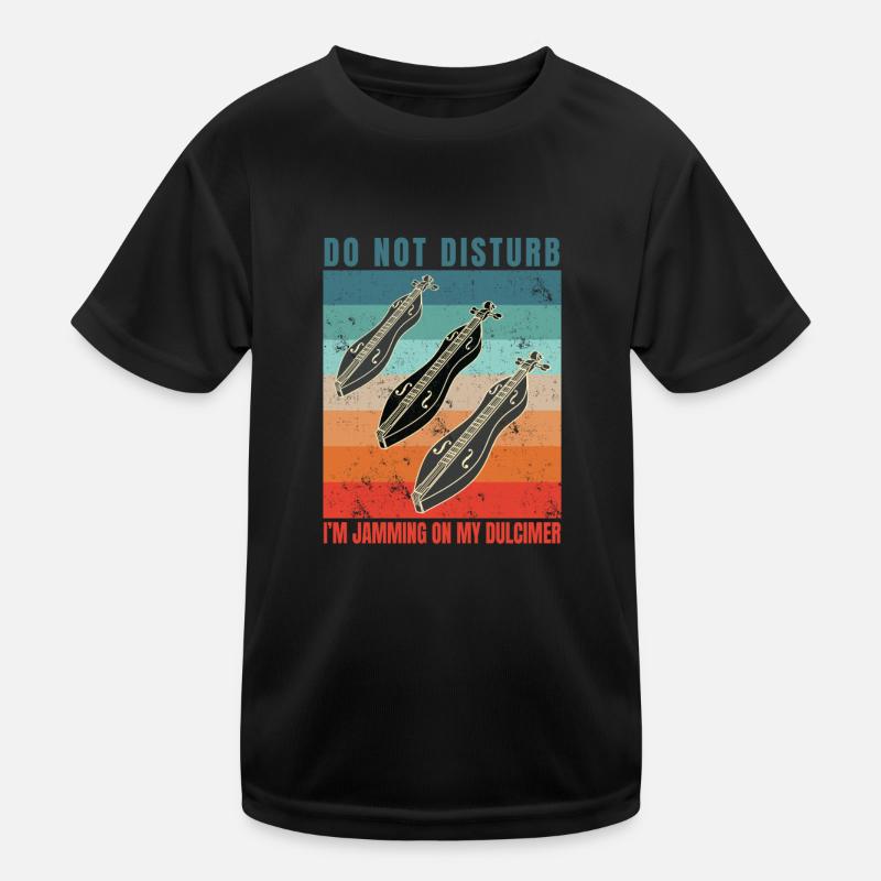 Dulcimer-Musiker Zupfinstrument Hammered Dulcimer Kinder Funktions-T-Shirt