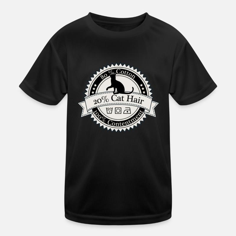 80% Coton 20% Chat Chemise T-shirt sport Enfant