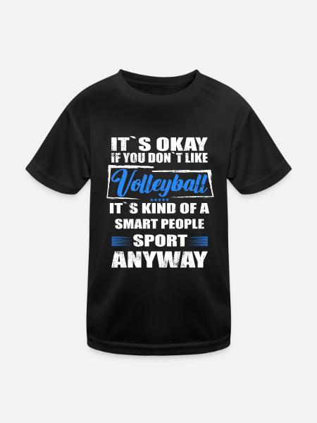 Ce n’est pas grave si vous n’aimez pas le volley-ball - T-shirt sport Enfant - noir - Devant
