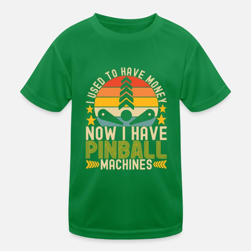 Pinball Flipper T-shirt sport Enfant