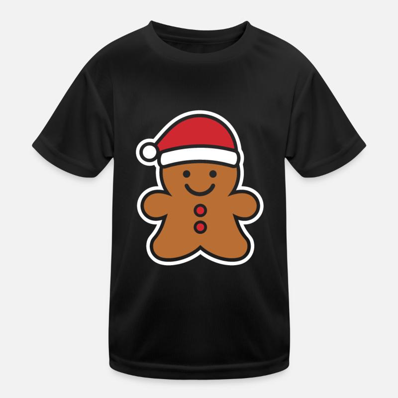 Gingerbread Man Kids Functional T-Shirt