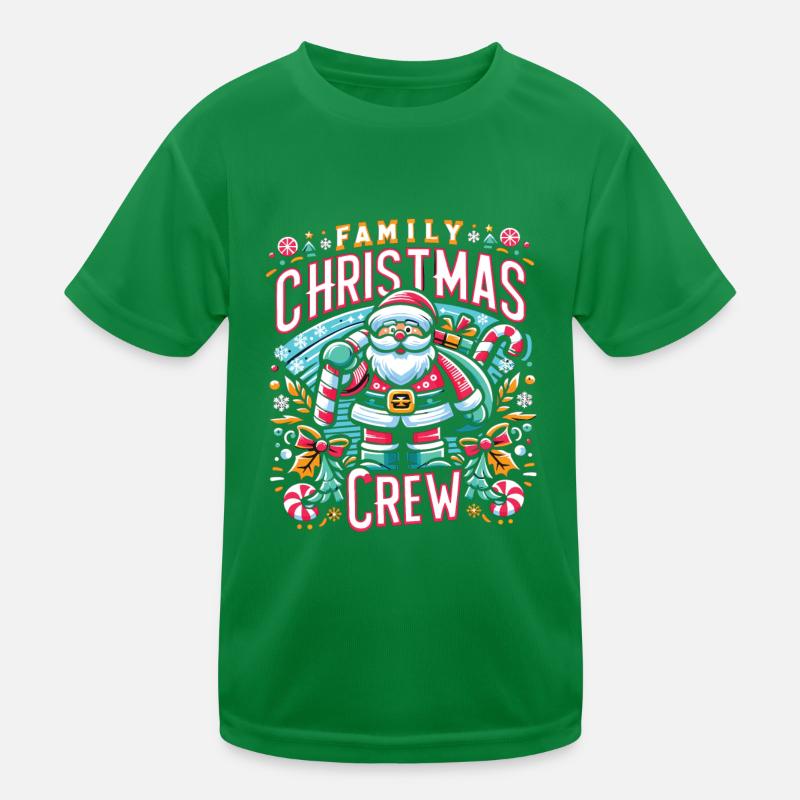 Équipe de Noël en famille T-shirt sport Enfant
