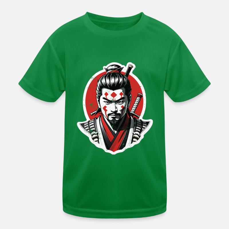 Samurai Warrior - Japan - Demon Kids Functional T-Shirt
