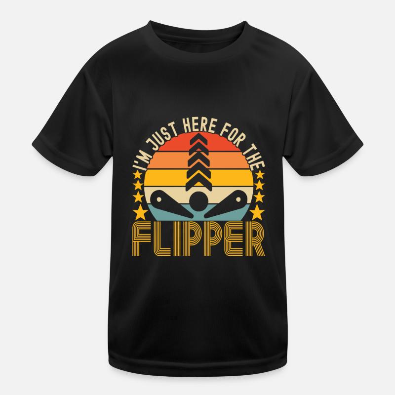 Pinball Flipper Kids Functional T-Shirt
