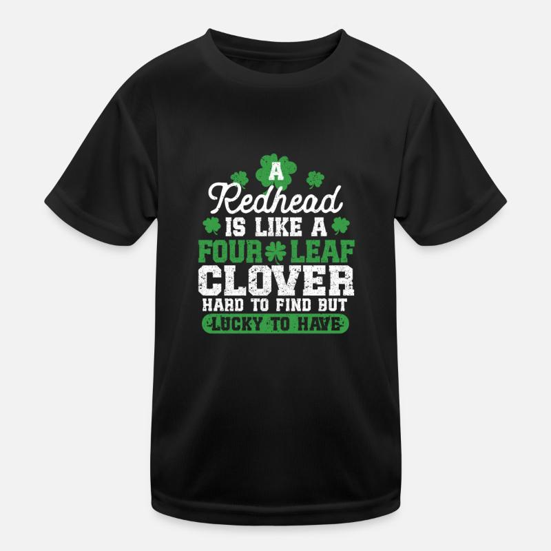 A redhead is like a four-leaf clover Kids Functional T-Shirt