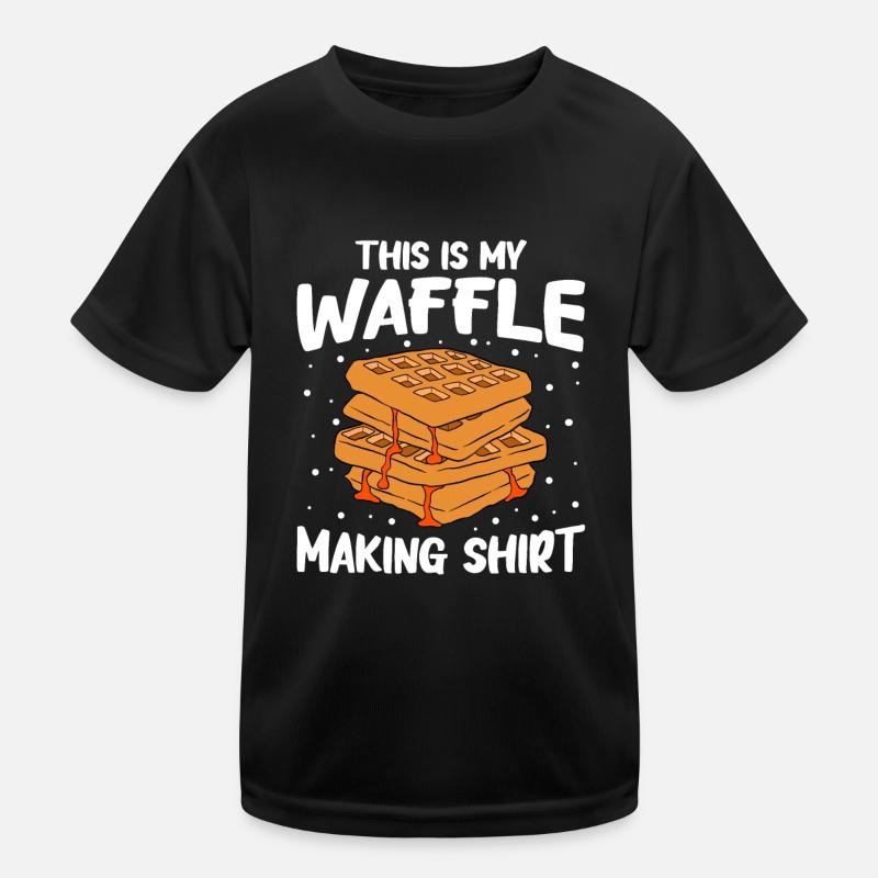 Waffle making waffle maker Kids Functional T-Shirt
