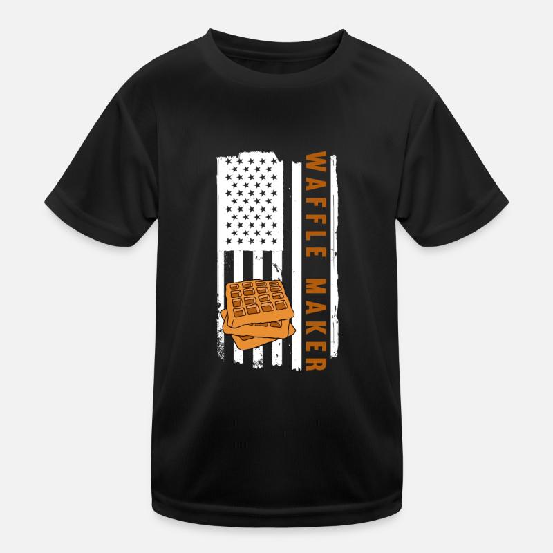 Waffle making waffle maker Kids Functional T-Shirt