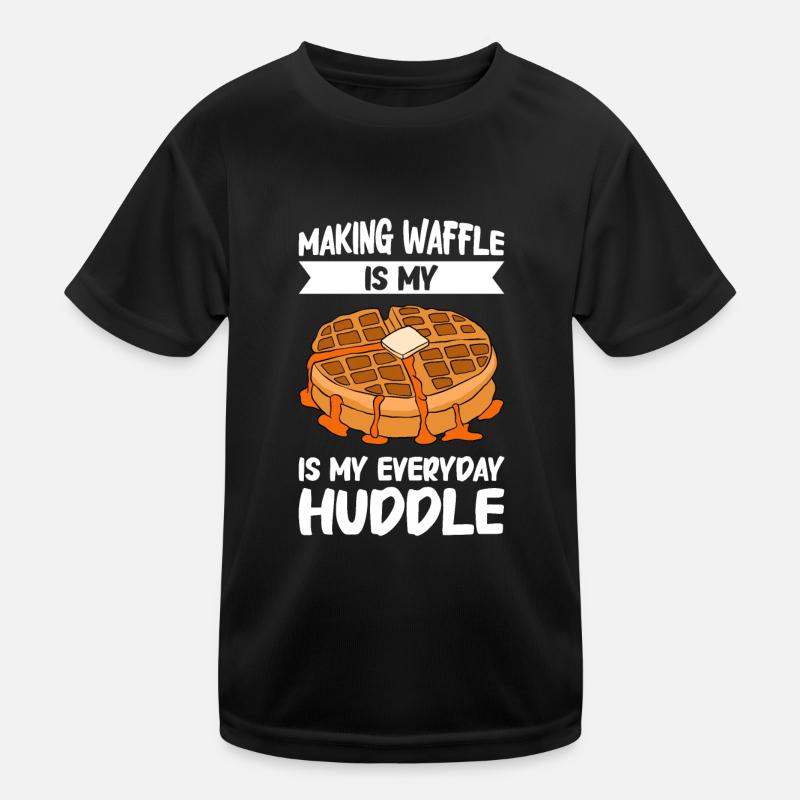 Waffle making waffle maker Kids Functional T-Shirt