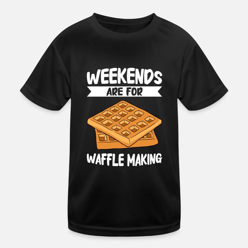Waffle making waffle maker Kids Functional T-Shirt
