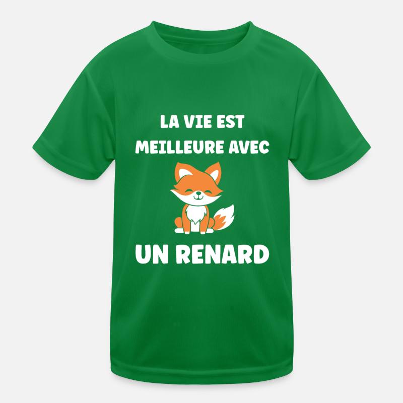 petit renard T-shirt sport Enfant