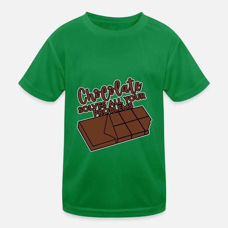 Chocolate Solves All Your Problems 4 Kids Functional T-Shirt