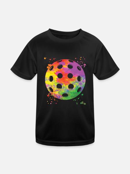 Pickleball Colorsplash Wiffleball Club - T-shirt sport Enfant - noir - Devant