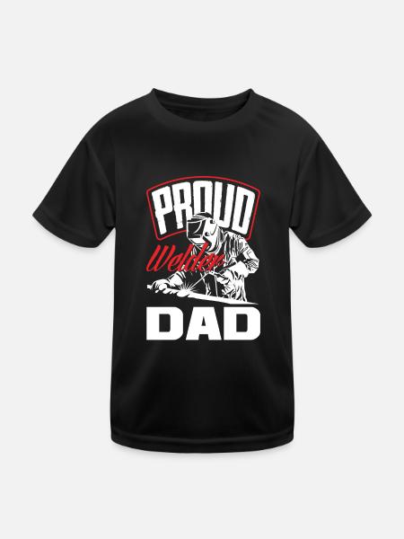 Lustiges Schweißer Geschenk - Kinder Funktions-T-Shirt - Schwarz - Vorne
