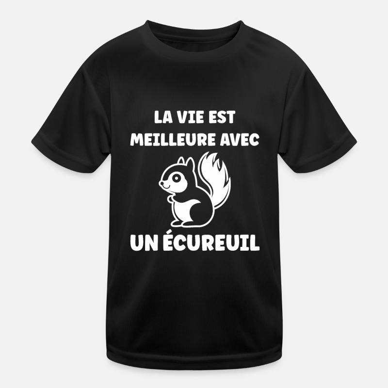 Humour petit écureuil T-shirt sport Enfant