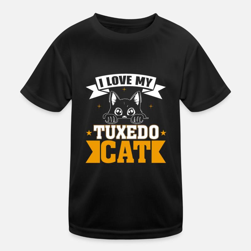 J’adore mon chat smoking T-shirt sport Enfant
