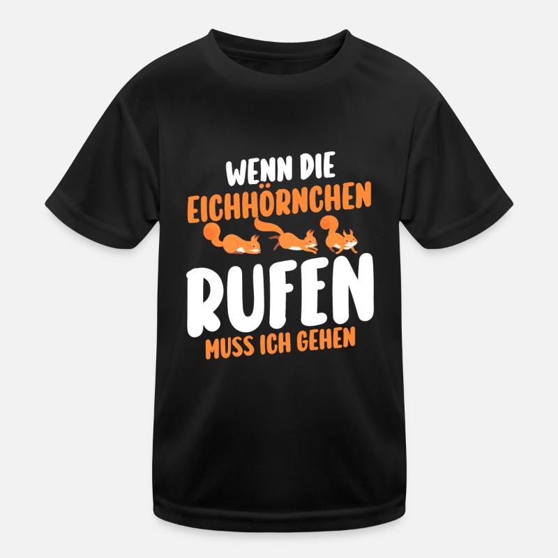 Eichhörnchen Kinder Funktions-T-Shirt