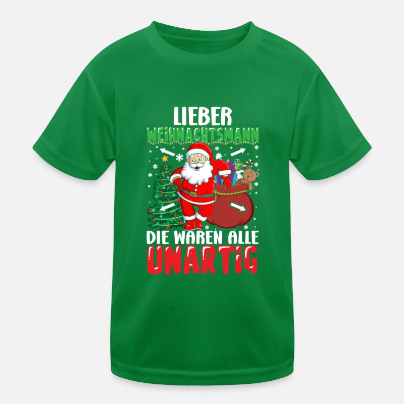 Weihnachtsmann Weihnachten Heiligabend Geschenk Kinder Funktions-T-Shirt