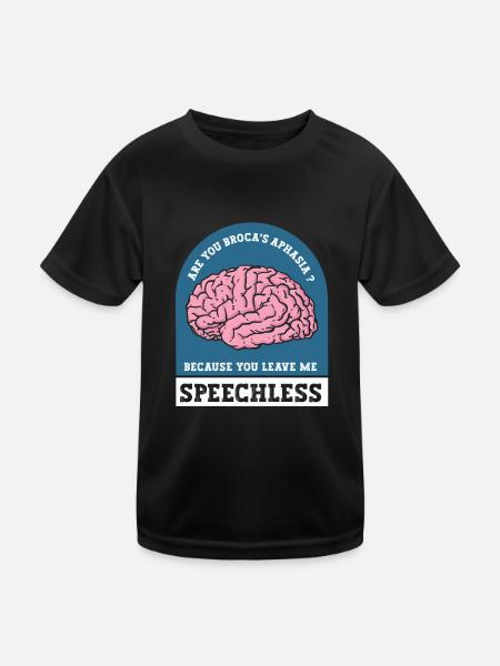 Renforcer la connexion de sensibilisation à l’aphasie - T-shirt sport Enfant - noir - Devant