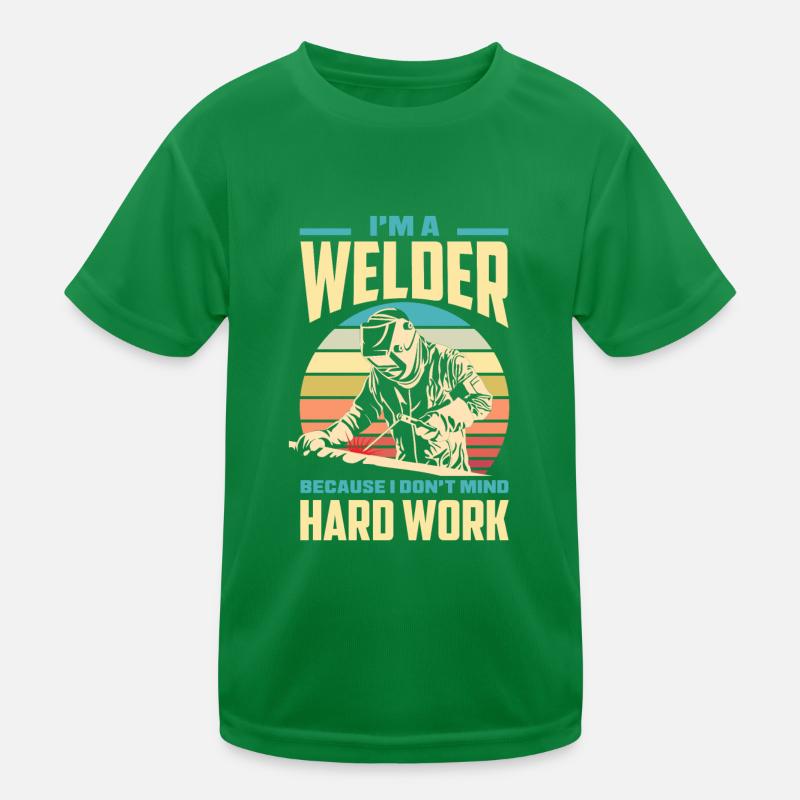 Funny Welder Gift Kids Functional T-Shirt