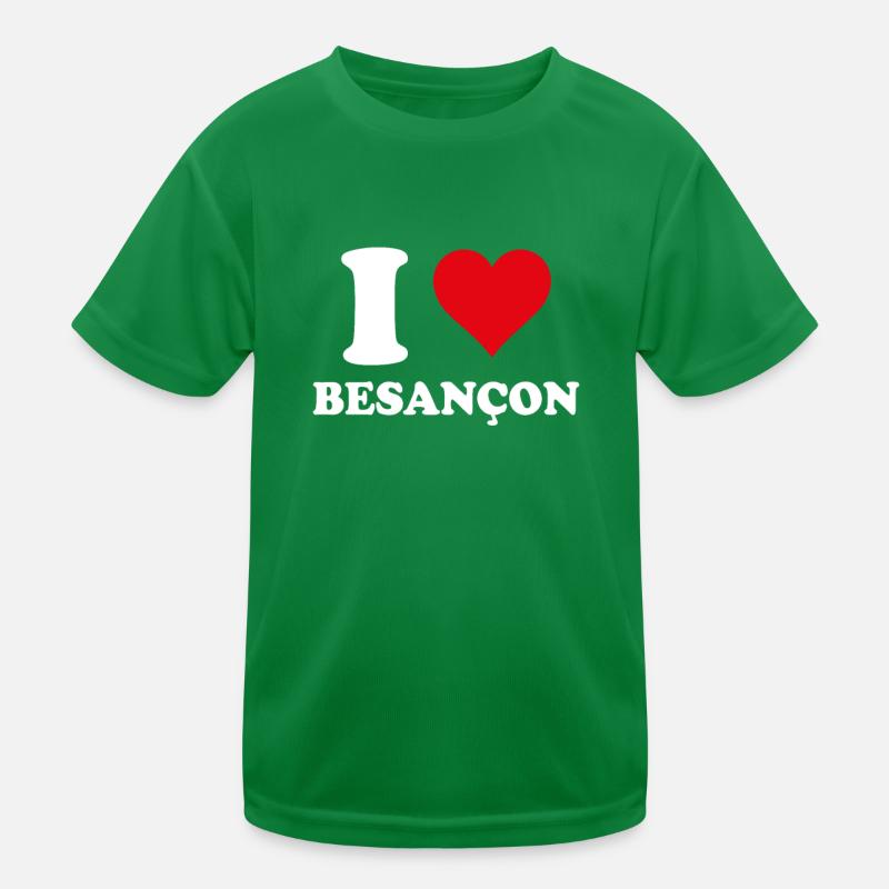 I Love Besançon Gift Tourism Kids Functional T-Shirt