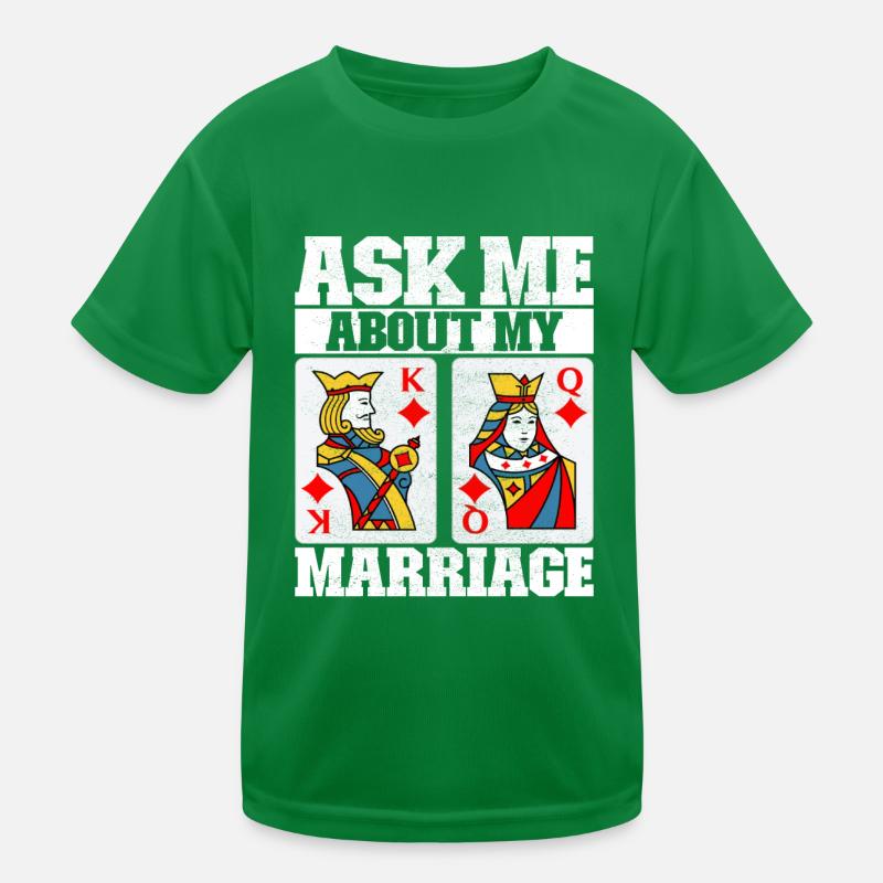 Binokel Pinochle Kinder Funktions-T-Shirt