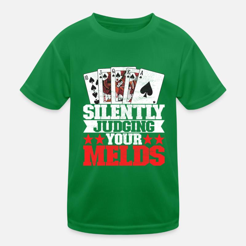 Binokel Pinochle Kinder Funktions-T-Shirt