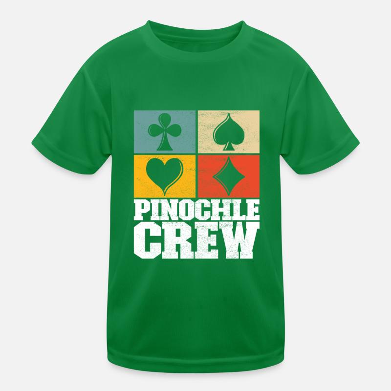 Binokel Pinochle Kinder Funktions-T-Shirt