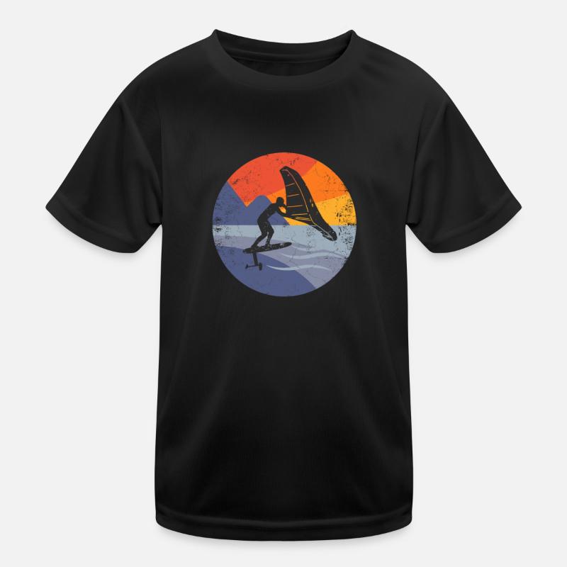 Wingfoil-Surfer Wingfoiling Hydrofoil Kitefoil Kinder Funktions-T-Shirt