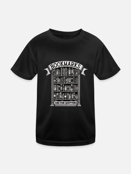 Les signets sont pour ceux qui abandonnent. - T-shirt sport Enfant - noir - Devant