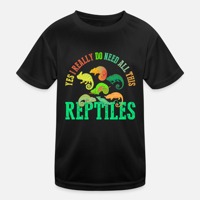 yes, I really need all these reptiles Kids Functional T-Shirt